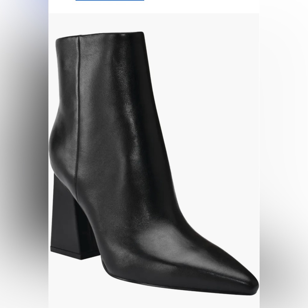 Marc Fisher Kulika Leather Pointed Toe Bootie